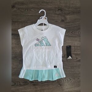 Adidas Girls Top & Skort Set Size 2t NWT
